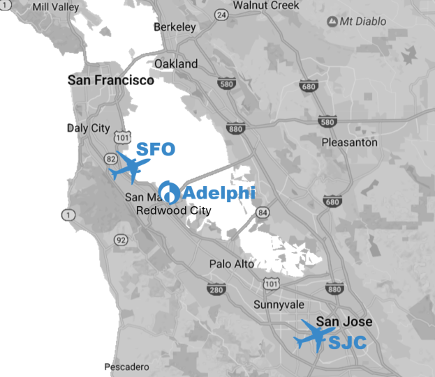 Map for Adelphi